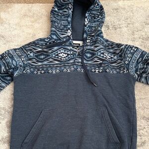 Hooey Navy and Patterned Hoodie